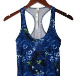 Lululemon Cool Racerback Tank Top Windy Blooms Sapphire Size 4 Floral Print Photo 2