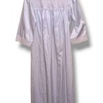 Christian Dior Vintage  Satin Nightgown-Small-Square Neck-3/4 Sleeve-Lace Trim Photo 0