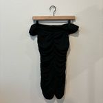 Reformation  Sabine ruched black off the shoulder dress Photo 2