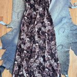American Vintage Brown Floral Print Maxi Dress Photo 0