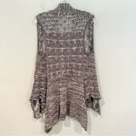 Anthropologie Moth Lavena Pointelle Vest Womens XS Gray Draped Crochet Cardigan Photo 10