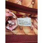 Betsey Johnson Y2K Vintage Deep Red Leather Satchel Tote Bag Purse Rare HTF Photo 11