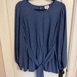 Ava James  3/4 Sleeve Cinched Waist Top Photo 0