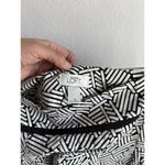 Loft Ann Taylor Skirt Womens 10 Black White Striped Geometric Shapes Mini Casual Photo 6