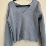 Pink Rose  Blue Sweater Photo 0