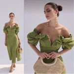 Cult Gaia NWOT  Muna Off The Shoulder Midi Dress Size 4 /Small Photo 1