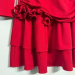 Alexia Admor Pluto Rosette Long Sleeve Mini Dress Women's Small Red Ruffle NWT Photo 10