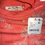 We The Free Free People Claasic Print Oversized Crewneck Coral Combo Photo 6