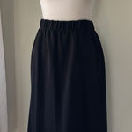 Vintage ‘90s San Remo by Laura Knits Black Knit Sweater Elastic Waist Maxi Skirt Size M Photo 0