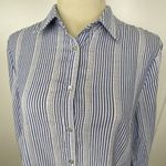 Jane and Delancey Jane & Delancy Womens Striped Button Front Shirt‎ Size Small Photo 1