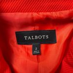 Talbots Oversized Red Blazer Jacket Size 2 Photo 7