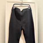Aerie  Black Waffle Flared Pants Size L Photo 4