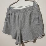 Aerie  High Waisted Gray Sweat Shorts Size XL Lounge Athleisure Off Mind Photo 3