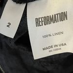 Reformation ‎ Black Linen Jumpsuit Photo 8