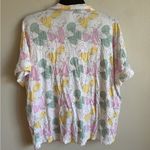 Disney  Winnie the Pooh Bear Outline White Multi Pajama Shorts Set Womens L Sleep Photo 4