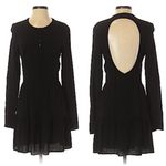 Flynn Skye  Black Button Down Open Back Dress Photo 2