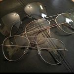 AVIATOR fashion glasses black wire Photo 1