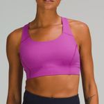 Lululemon NWT Athletica Pink Power Through Bra Sports Bra Padded Photo 6