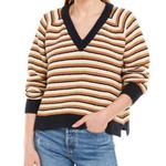 Madewell  • Sweater • Stripes • Cotton • V Neck • Cropped • Arden • XXS Photo 0