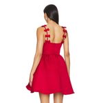 Elliatt  / Revolve Red Mini Dress with Bow Straps Photo 4