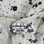 Free People  INTIMATELY Romper Extra Small Coming Home NWT White Black Floral Photo 7