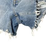 Madewell Momjean Shorts Flintwood Wash Size 23 High Rise Distressed Cotton Photo 6