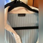 Seductions Y2K 1990’s Vintage Blue Cuffed and Collar Shirt. Photo 14