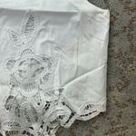 Vintage Embroidered Lace Vest White Large Photo 2