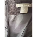 Ann Taylor  Women's‎ Black Textured Pencil Skirt Size 4 Knee Length Photo 3
