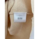 NWOT Anna Cate Sweatshirt Cotton Blend Cream Beige Ikat Poof Sleeve Medium Tan Photo 6