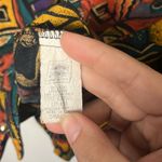 Vintage 1980s Marnie West Union Made cropped button up collared top size small Blue Photo 6