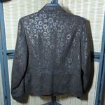 Coldwater Creek  Chocolate Peplum Shacket With Metallic Accents Photo 1