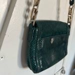 Cole Haan  Green Snakeskin Embossed Leather Bag Photo 4