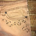 Reba light brown beaded pocket western straight leg jeans Brown Size 16 Photo 2