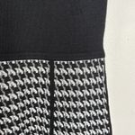 Calvin Klein Black and Houndstooth Sleeveless Knit Mini Sweater Dress L Photo 8