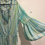 Nouveau Beach Beaded Turquoise Cover Up Green Size XL Photo 5