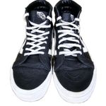 Vans Sk8-Hi Moto Leather Black White Mens Size 6 Womens Size 7.5 Streetwear Photo 6