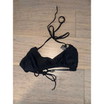 Nasty Gal  Black Halter Rouche Tie Bikini Set Size 8 Photo 11