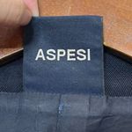 ASPESI Vintage Wool Pea Coat Navy Double Breasted Men’s XL Flawed Distressed Blue Photo 12