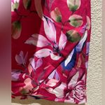 Guess NWT  Pink Floral Print Scuba Crepe Dress Side Ruched Stretchy Size 2 Photo 12