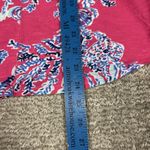 Lilly Pulitzer  Shirt Womens Small Kirby 3/4 Sleeve Shirt Pink Blue Cotton Top Photo 6
