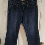 Lucky Brand Danville Classic Rider Crop Capri Jeans Dark Wash Size 12/31 Photo 0