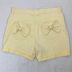 Gloria Vanderbilt  Butter Yellow High Waisted Shorts with Bow Accents pockets 8 Photo 1