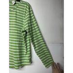 Orvis Women’s  Long Sleeve Green White Striped Shirt Size XL Casual Top Photo 4