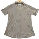Wonderland by Orange  Women’s Medium Distressed Top Casual Neutral Tan Photo 0
