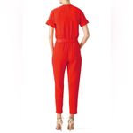 Trina Turk Red Orange Wrap Jumpsuit Size 2 Photo 3