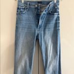 MOTHER high waisted rider ankle fray jeans Blue Size 27 Photo 1