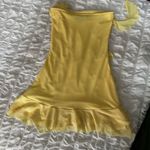 Edikted Yellow  Mini Dress Ruffle Photo 1