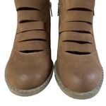 Gentle Souls  Kenneth Cole Bootie Womens 8.5M Bailey Ankle Brown Leather Side Zip Photo 5