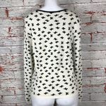 Red Valentino Sweater Size XL Bow Black Lace Trim Photo 4